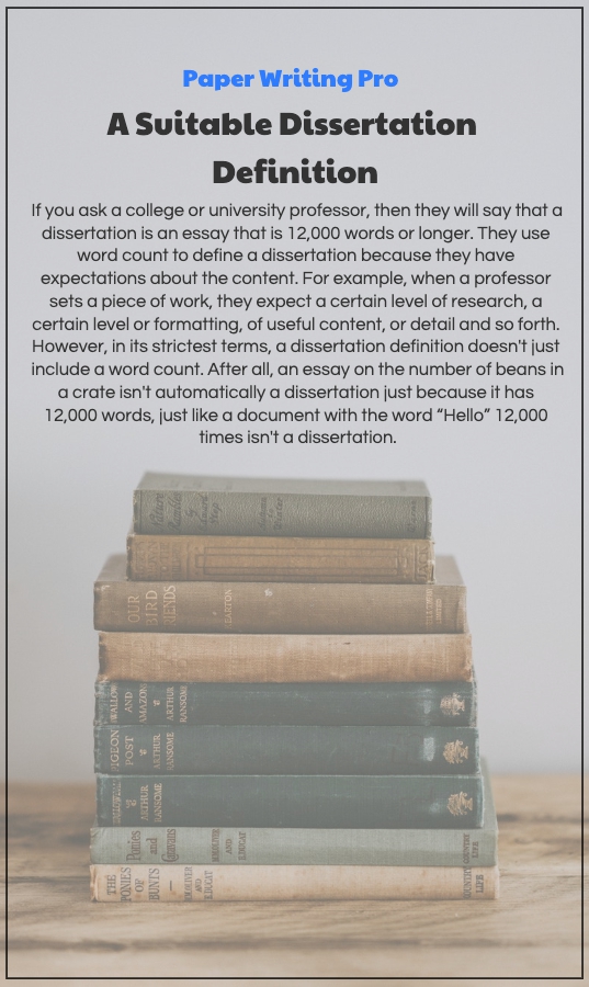 Dissertion definition writing a doctoral dissertation